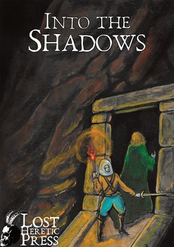 Picture of the Front cover of the adventure, two adventurers entering a dark cave